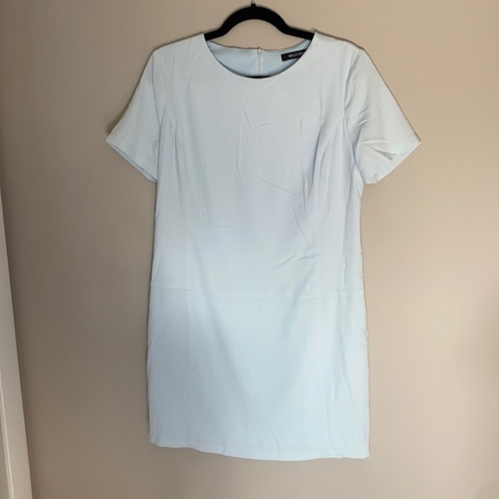 NWOT Wells Grace Shift Dress in Baby Blue Size Medium